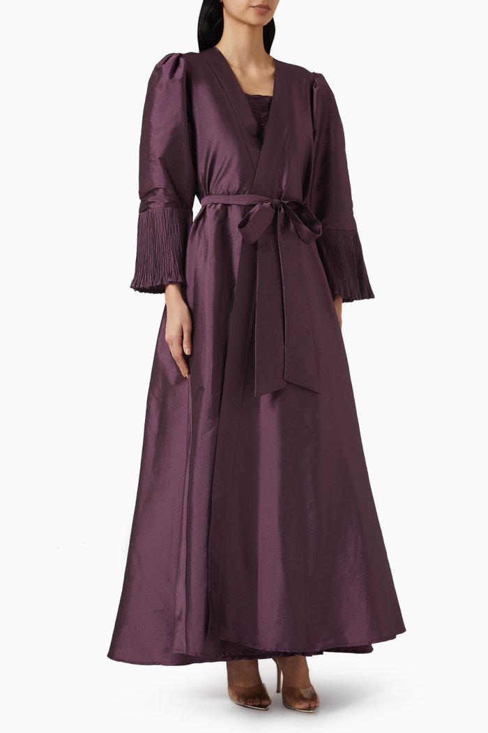 

A-line Jacket & Dress Set, Purple