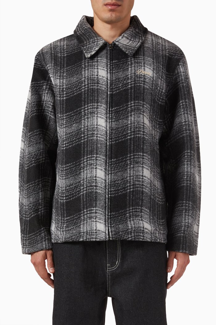 

Wave Plaid Jacket, Grey