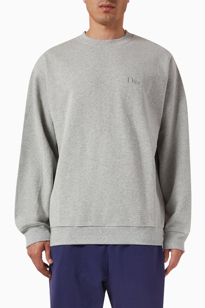 

Classic Small Logo Crewneck Sweatshirt, Grey