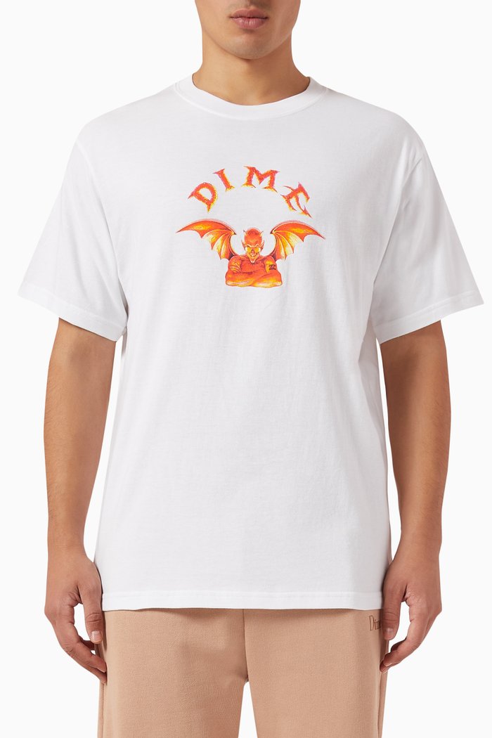 

Devil T-shirt in Cotton, White
