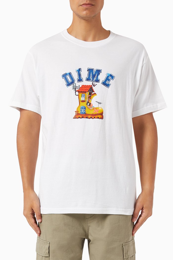 

House T-shirt in Cotton-jersey, White