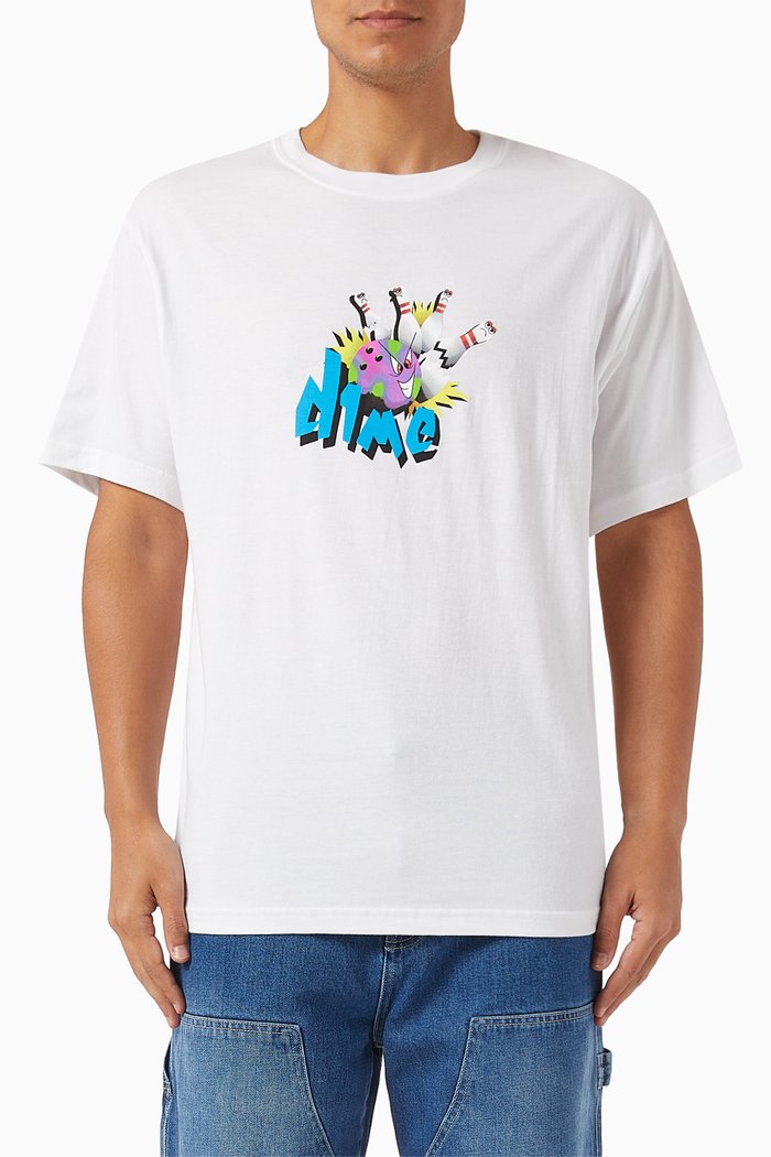 

Strike T-shirt in Cotton-jersey, White