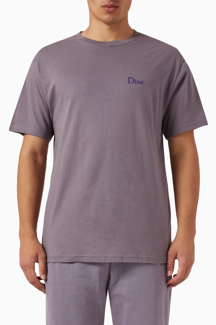 

Classic Small Logo T-shirt in Cotton, Purple