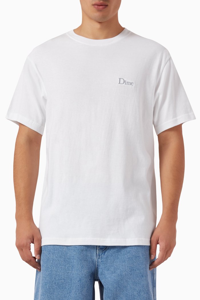 

Classic Small Logo T-shirt in Cotton, White
