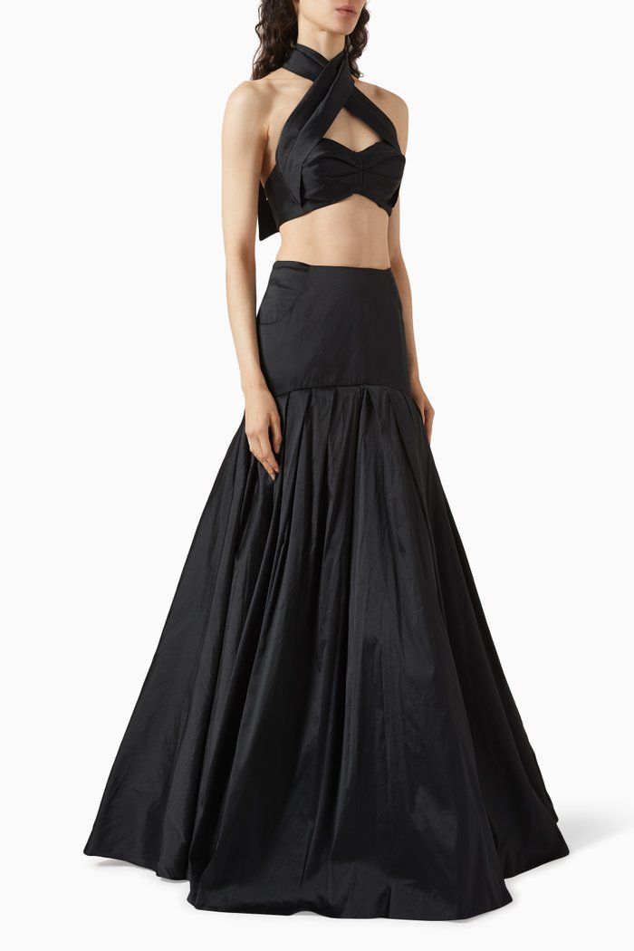 

Miley Gown in Taffeta, Black