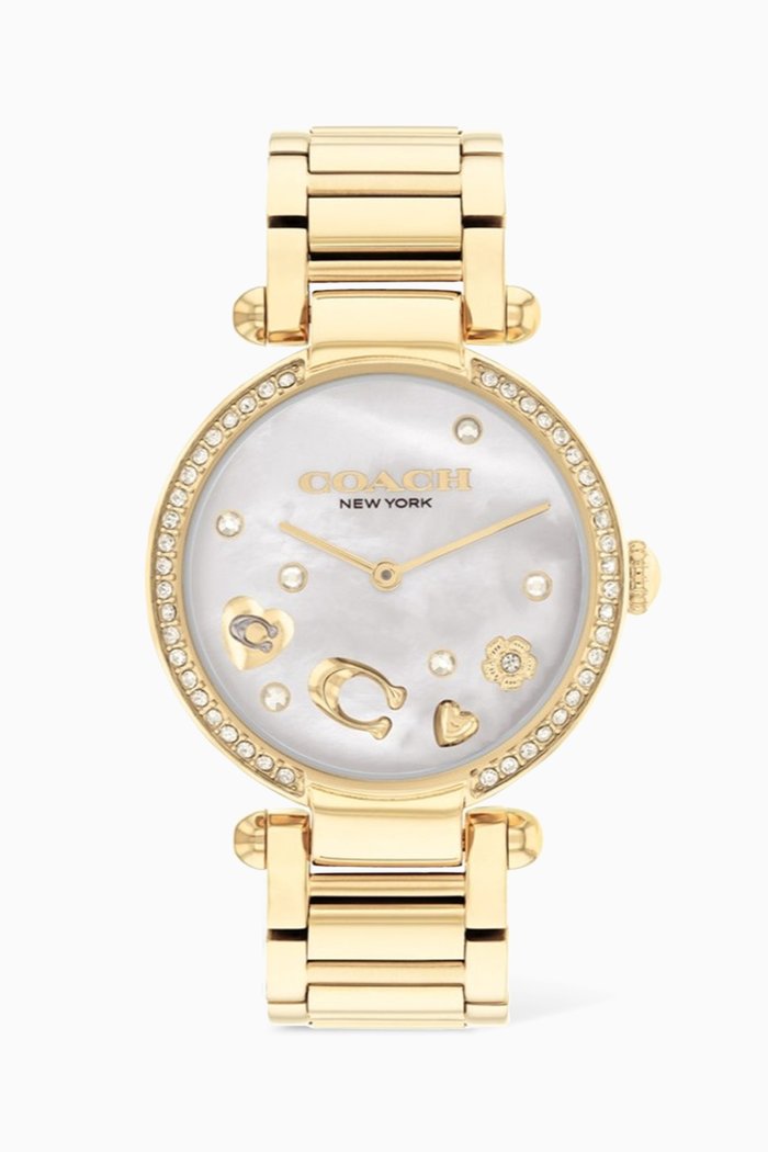 

Cary Quartz Watch, 34mm, Gold
