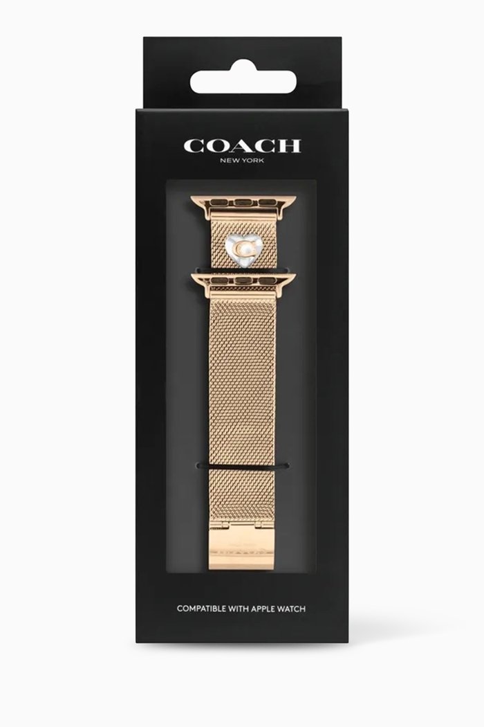 

Apple Watch® Strap in Stainless Steel Mesh, Rose gold