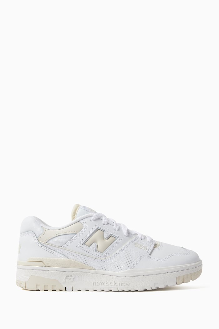 

BB650 High-top Sneakers in Leather, White