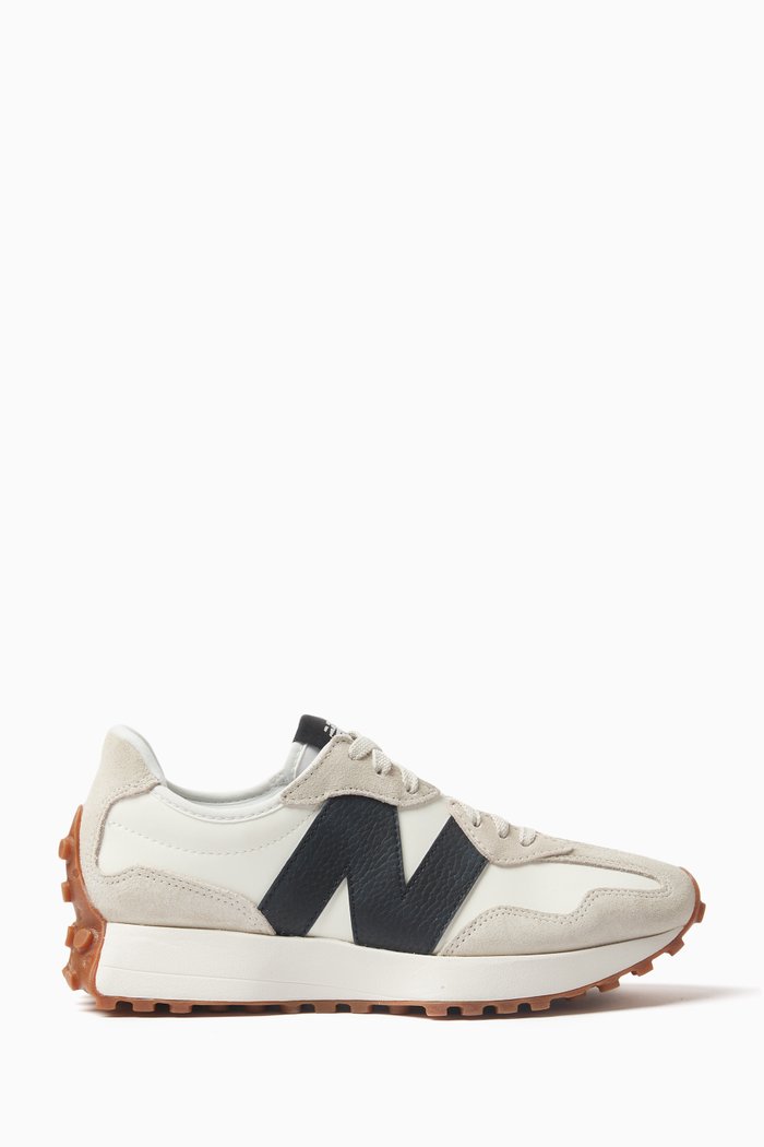 

327 Low-top Sneakers in Leather & Suede, White