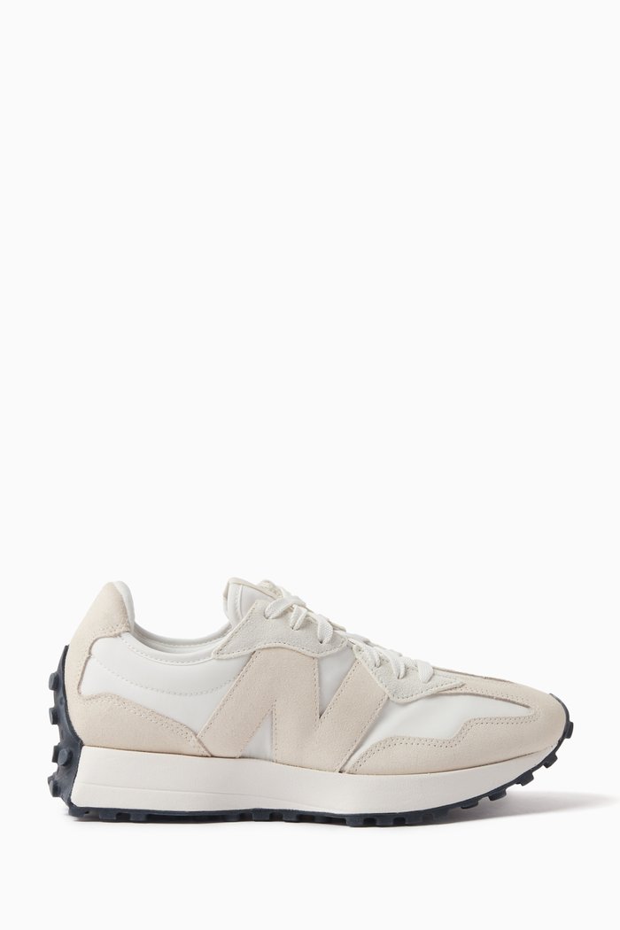 

327 Low-top Sneakers in Leather & Suede, White