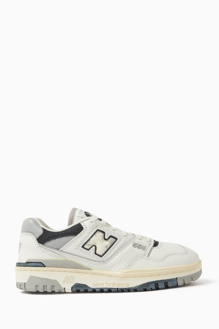 

550 Vintage Low-top Sneakers in Leather, Black