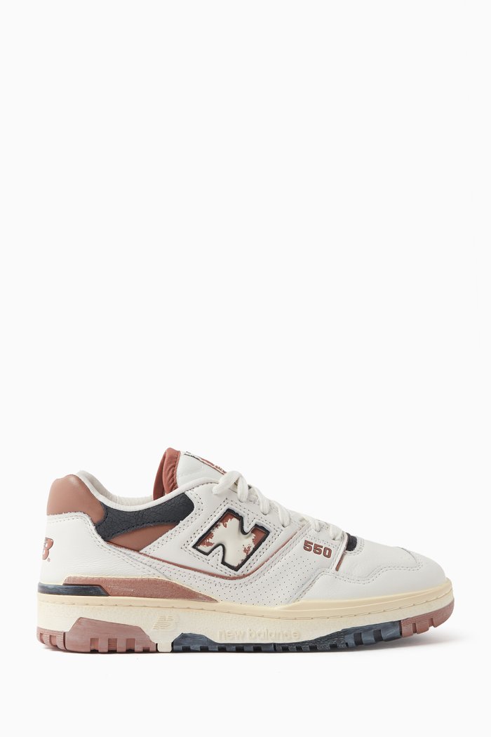 

550 Vintage Low-top Sneakers in Leather, Brown