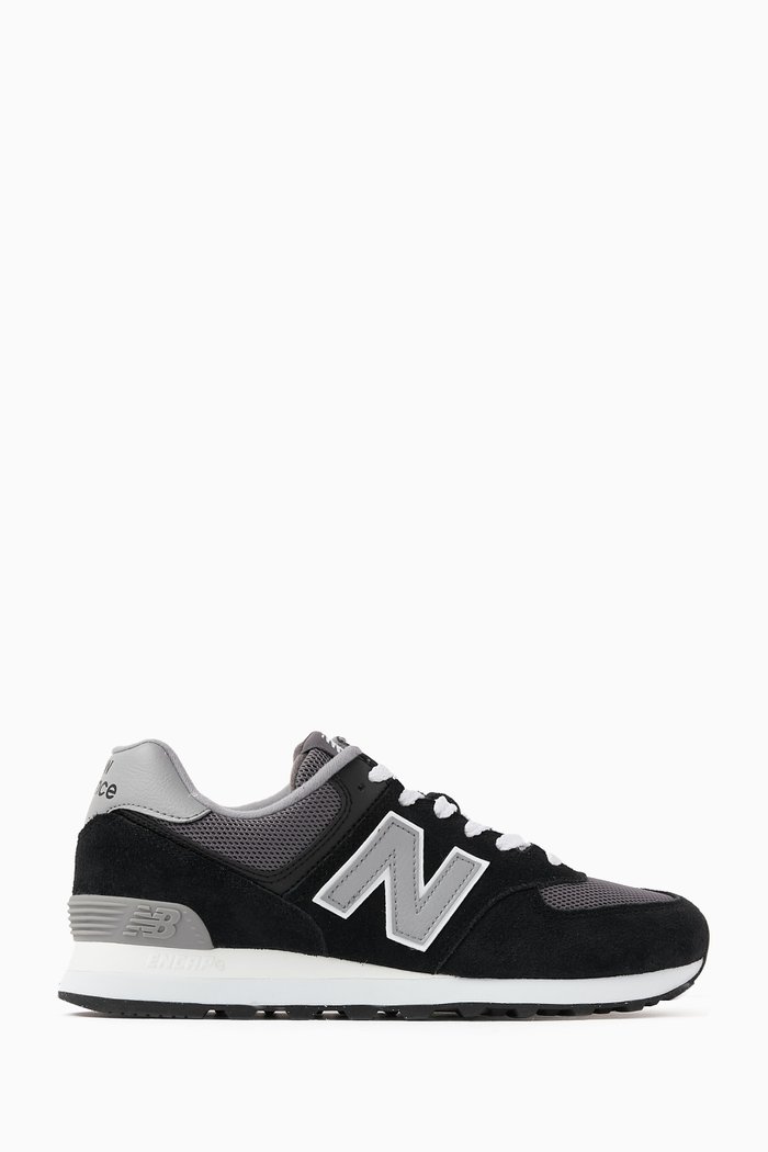 

574 Low-top Sneakers in Suede & Mesh, Blue