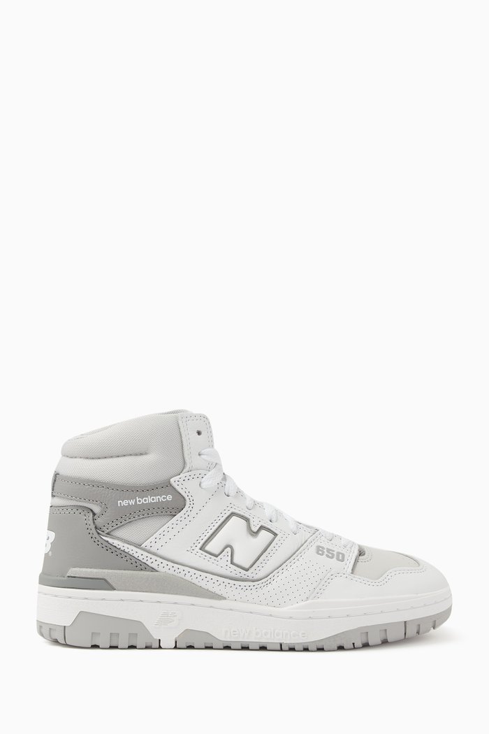 BB650 High-top Sneakers in Leather, Grey