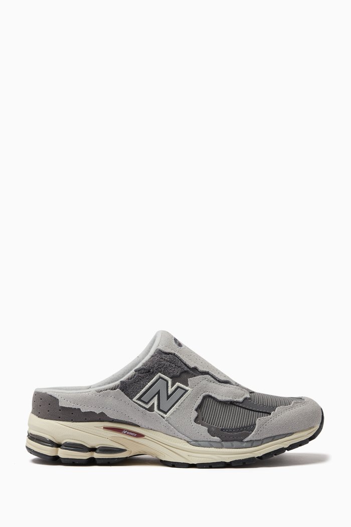 

2002 Sneaker Mules in Suede & Mesh, Grey