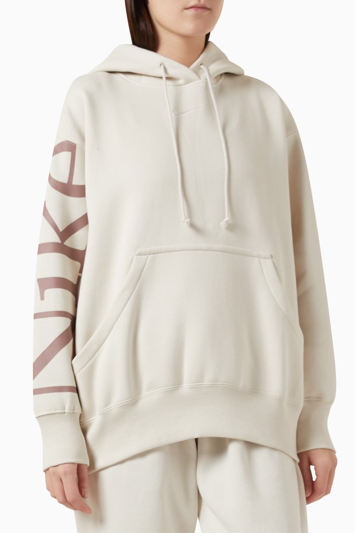 

Phoenix Oversized Logo Hoodie in Fleece, Neutral