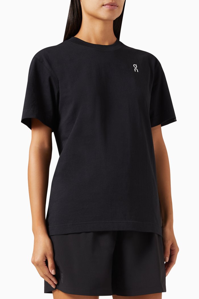 

Graphic Logo T-shirt in Organic Cotton, Black