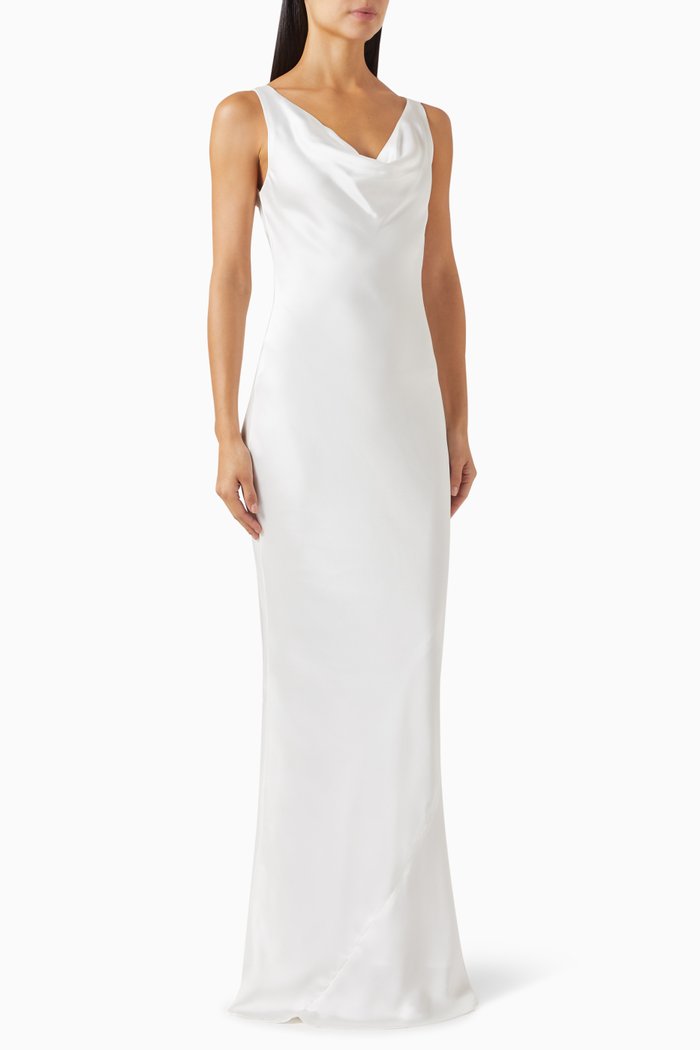 

Maria Gown in Satin, White