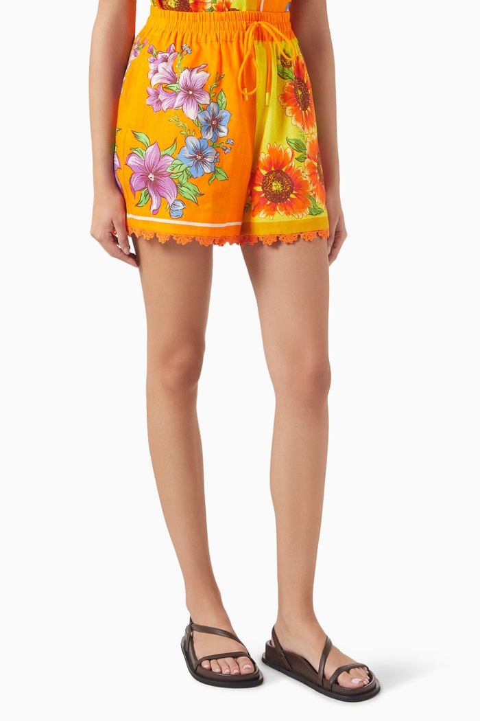 

Jude Shorts in Linen, Orange