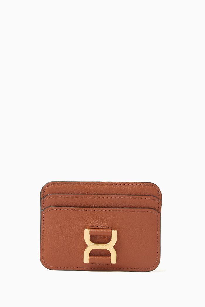 

Marcie Card Holder in Leather, Brown