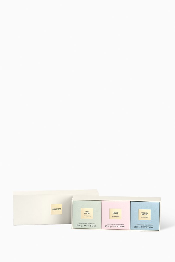 

Privé Les Eaux Hand Soap Discovery Trio Set, 3 x 50g, Colourless