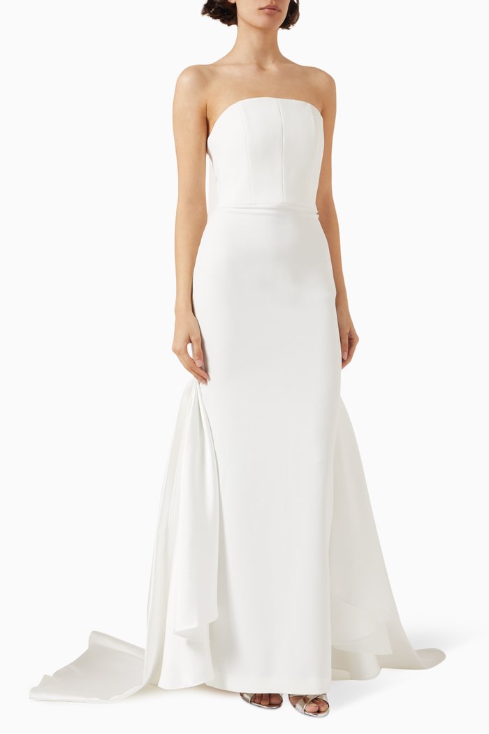 

Jodi Maxi Dress in Crepe, Neutral