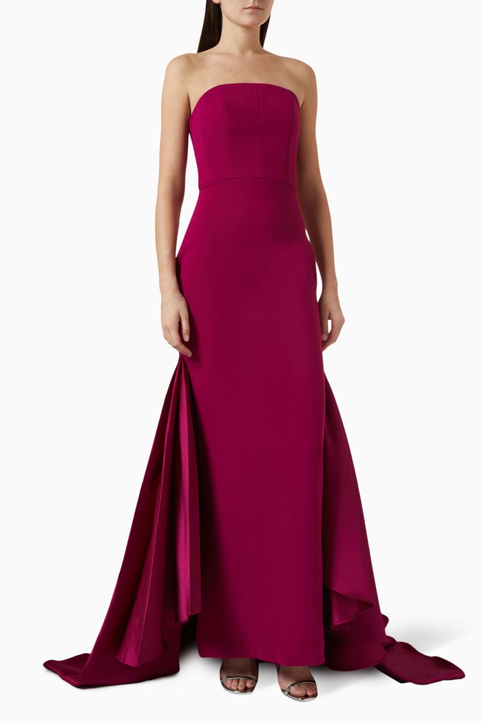 

Jodi Maxi Dress in Crepe, Purple