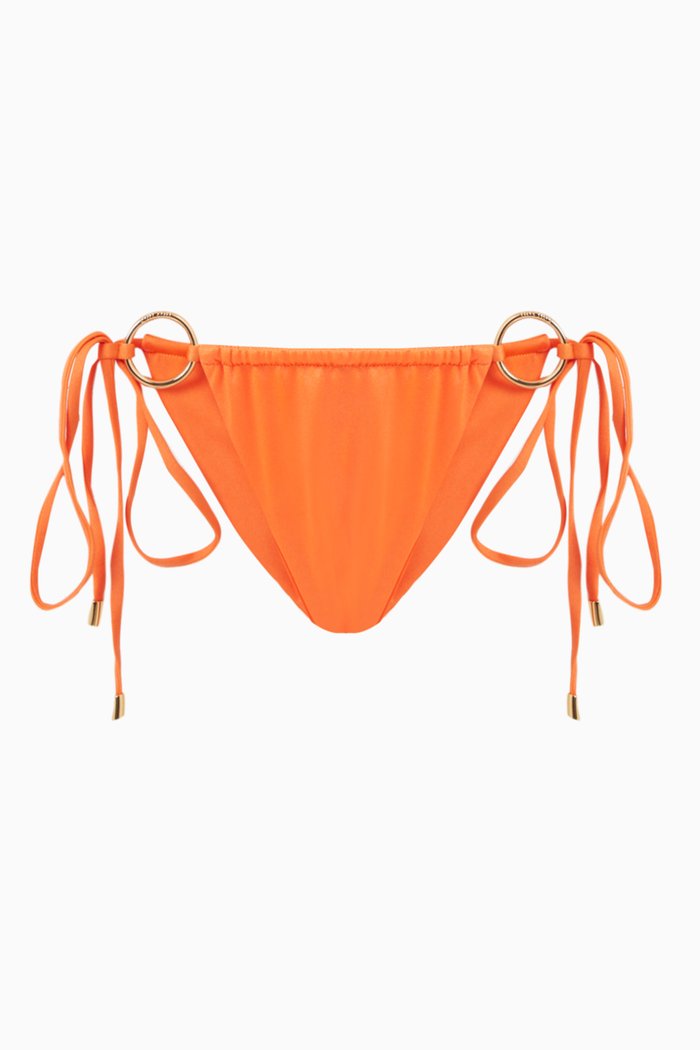 

Cove Hoop String Bikini Briefs, Orange