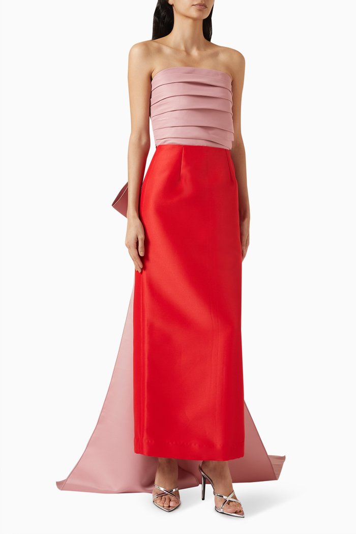 

Two-toned Maxi Dress, Pink