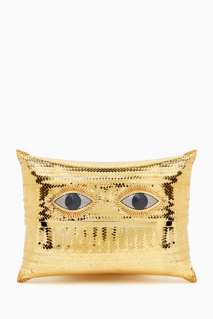 Karma Evening Bag in 24kt Gold-plated Brass