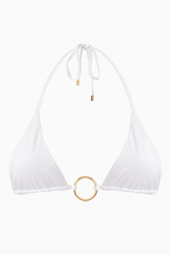 

Isle Hoop Halter Bikini Top, Neutral