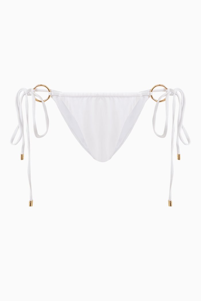 

Cove Hoop String Bikini Briefs, Neutral