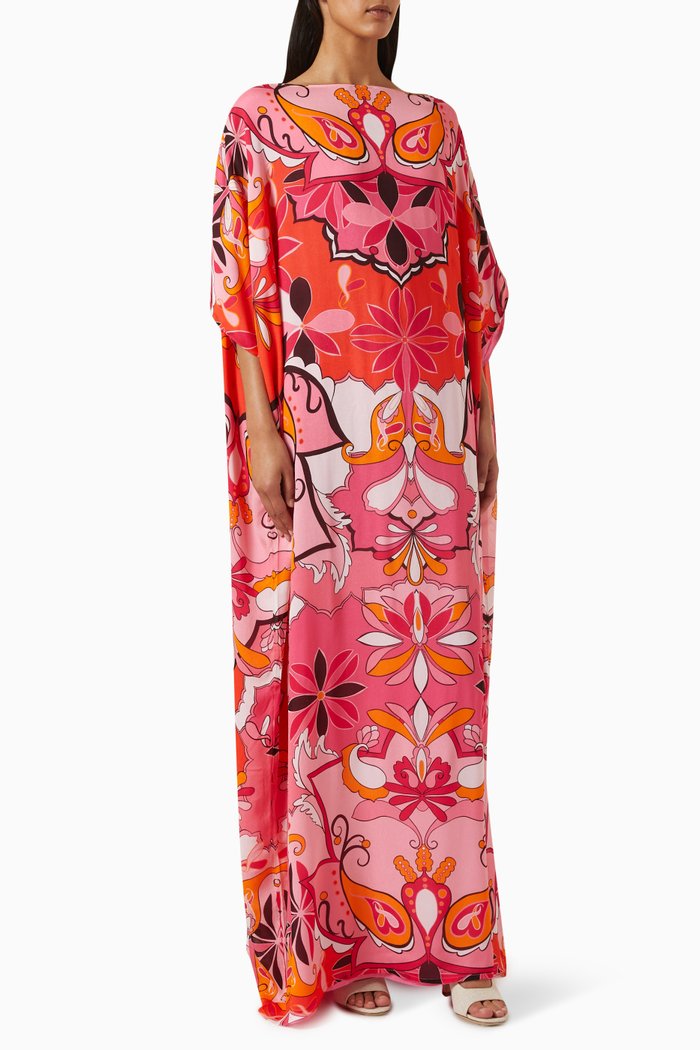 

Malibu Kaftan in Viscose, Pink