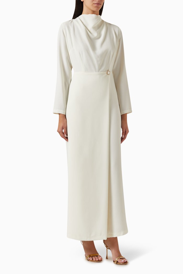 

Embellished Button Jumpsuit, Neutral