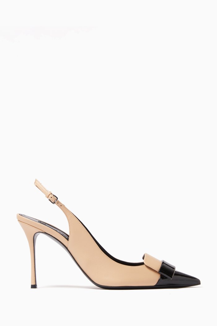 

75 Slingback Leather pumps, Black