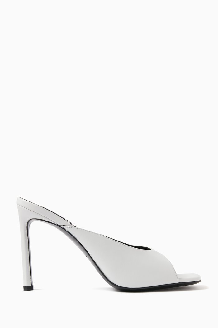 

Sabot 95 Mule Sandals in Nappa, White
