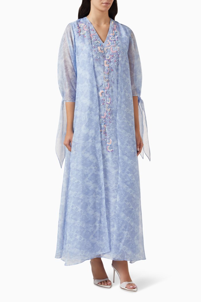 

Sequin-embellished Kaftan, Blue