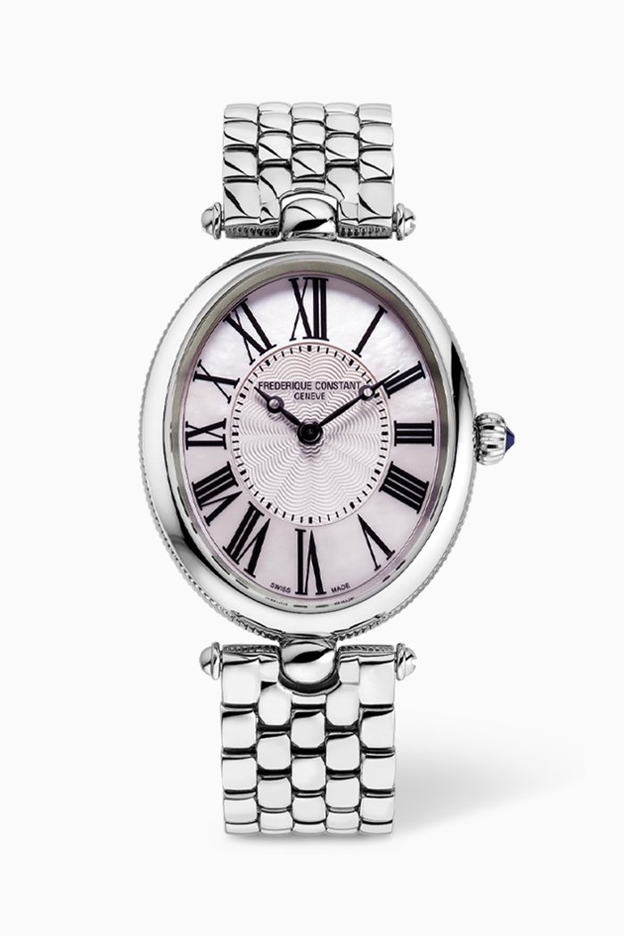 

Classics Art Deco Oval Stainless Steel Quartz Watch, 30mm, Purple