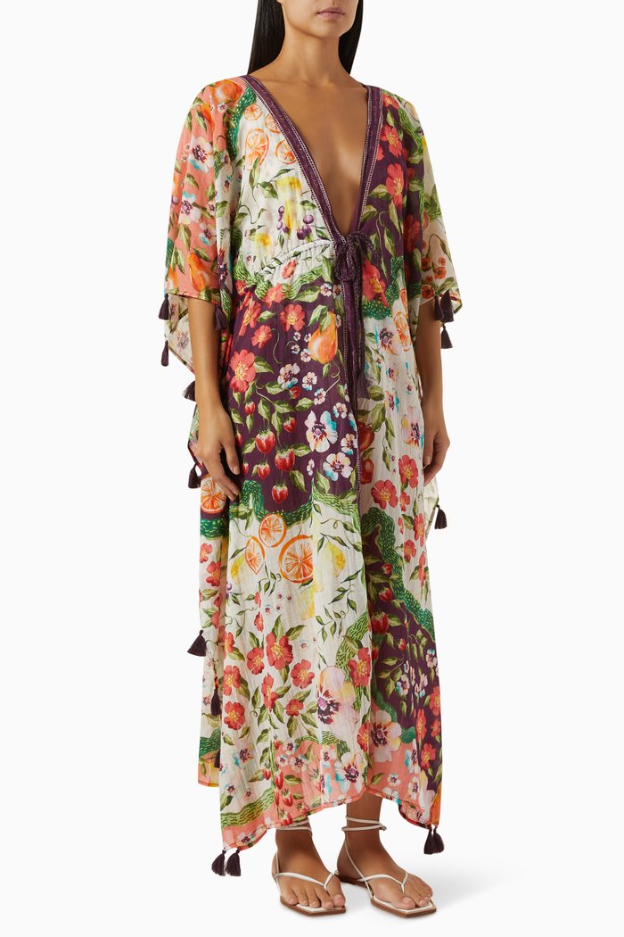 

Sam Seed Tunic Cover-up in Cotton, Multicolour