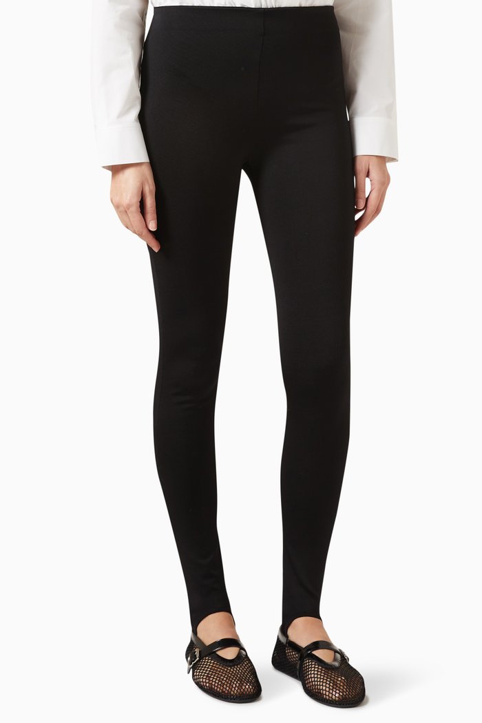 

High-waist Leggings in Viscose-jersey, Black