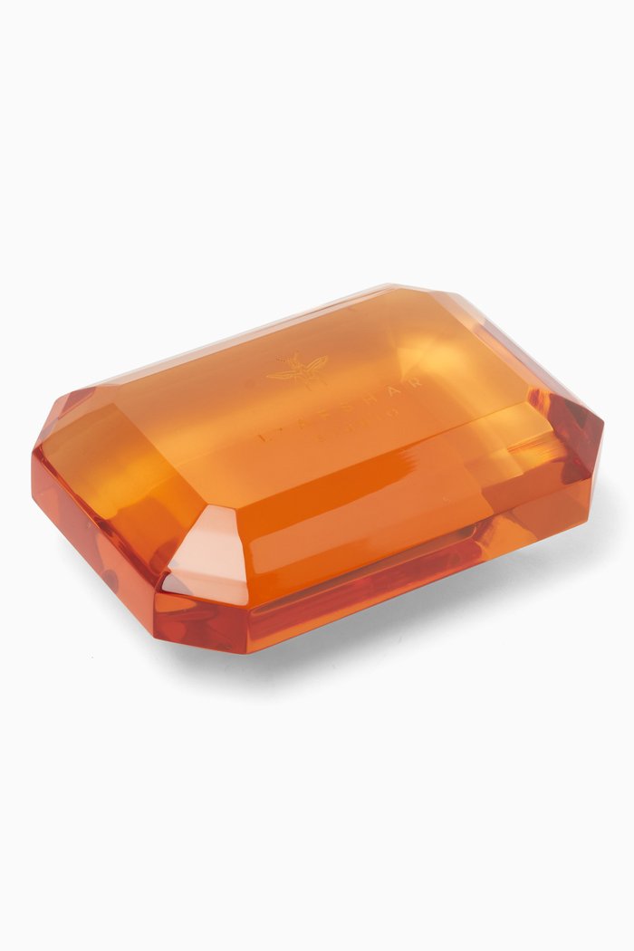 

Jewel Paperweight in Acrylic, Brown