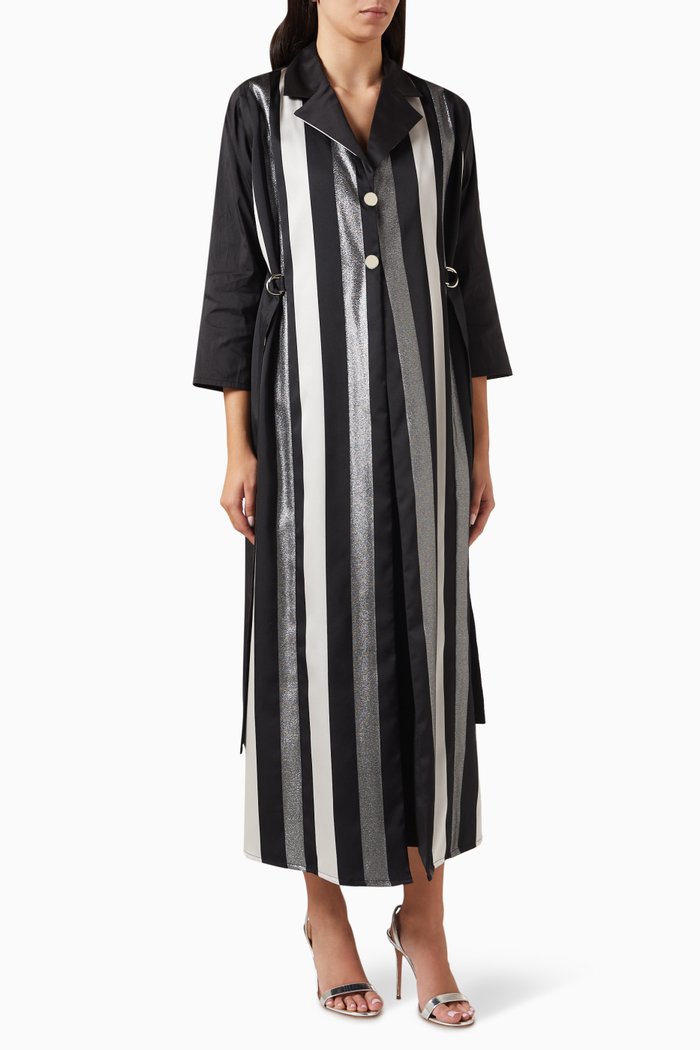 

Trench-style Abaya, Black