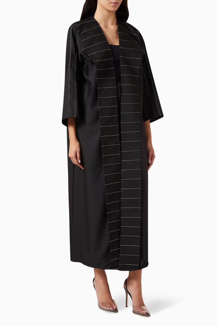 Embroidered Abaya, Black