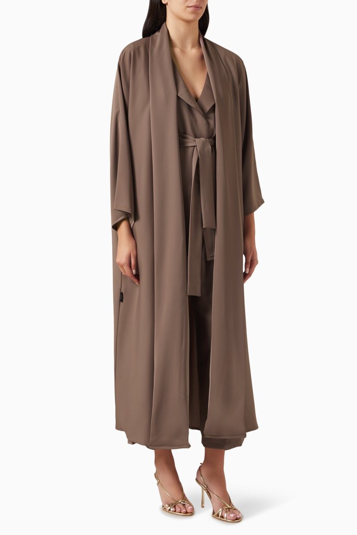 

Abaya & Co-ord Set, Brown