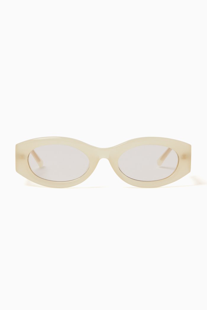 

Berta Sunglasses in Acetate, Yellow