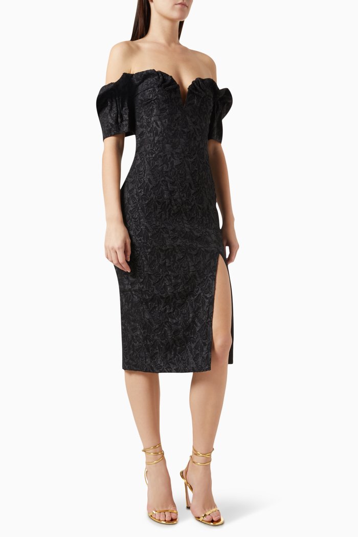 

Marlie Off-shoulder Dress, Black