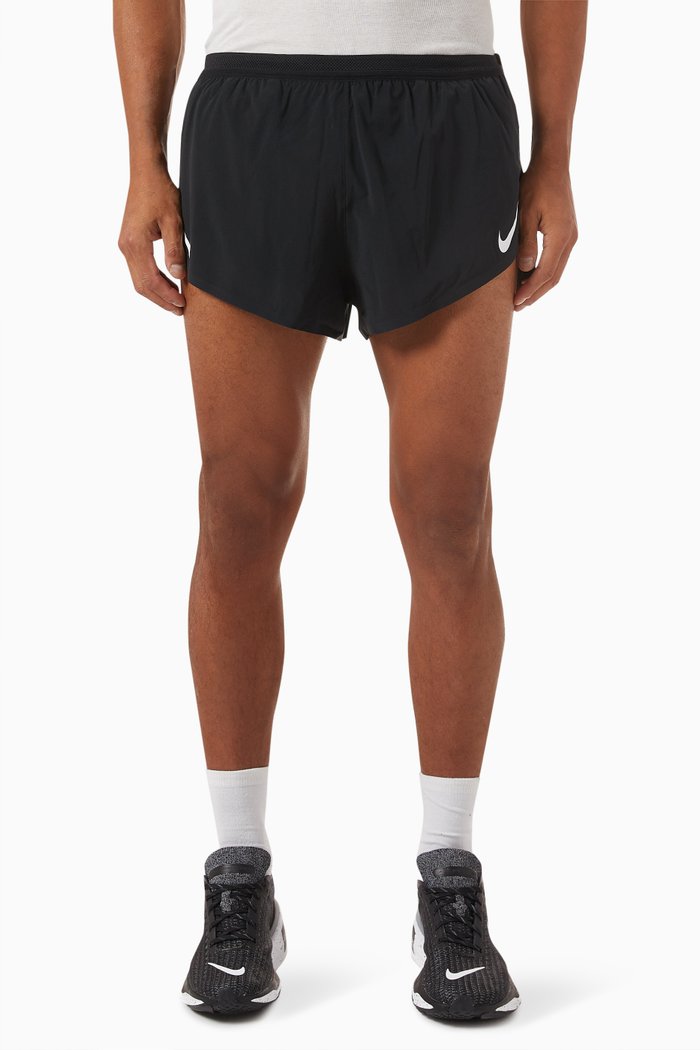 

AeroSwift Dri-FIT Brief-Lined Running Shorts, Black