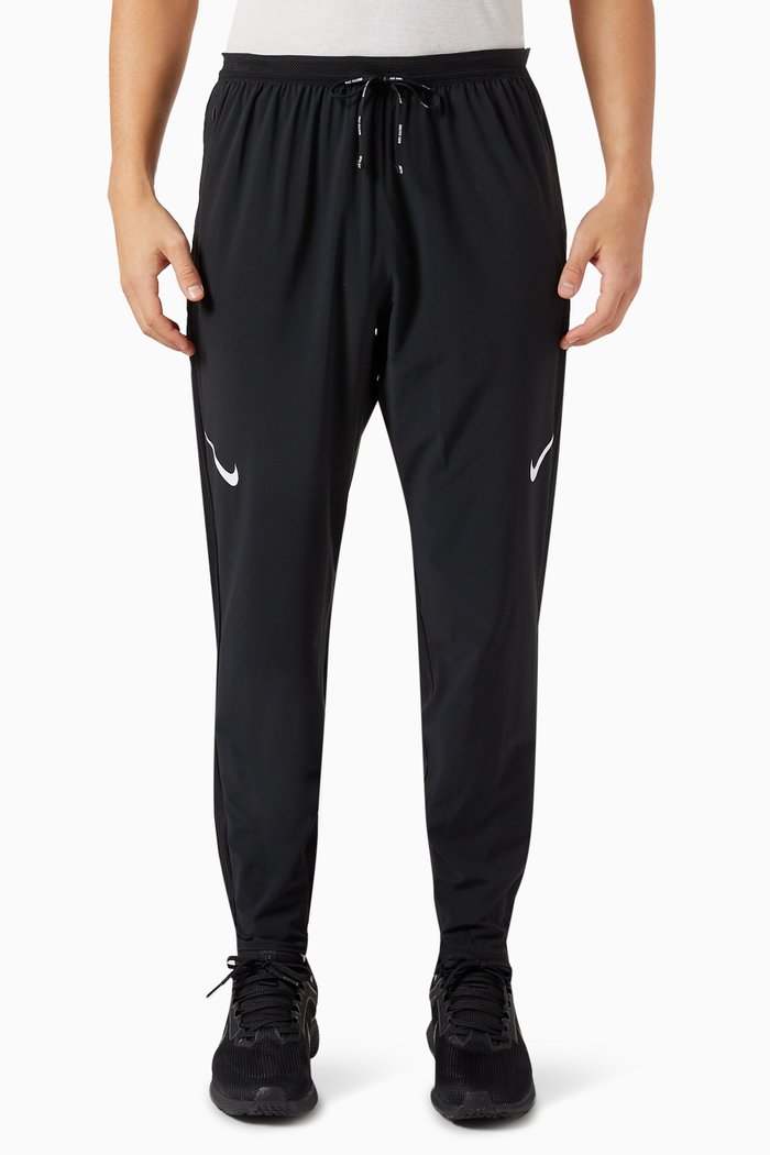 

AeroSwift Drawstring Running Pants, Black