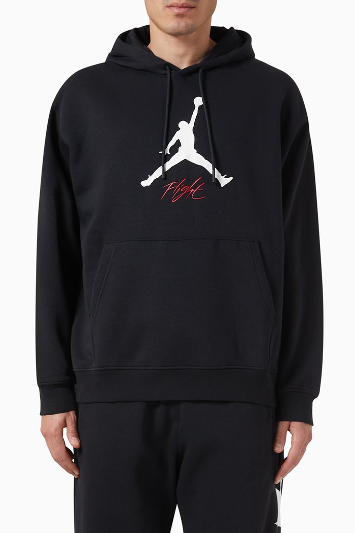 Air Jordan Essential Hoodie in Cotton Fleece, Black