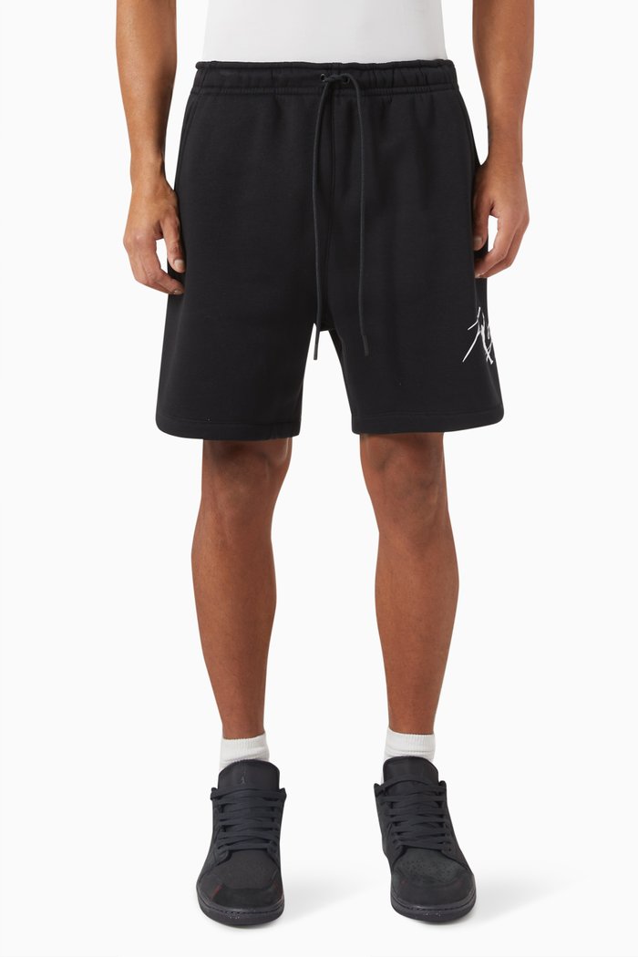 

Jordan Brooklyn Shorts in Cotton Blend Fleece, Black